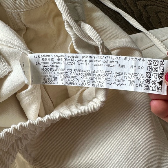 Zara XS Cream-Colored Relaxed Jogger Pants - Picture 6 of 7